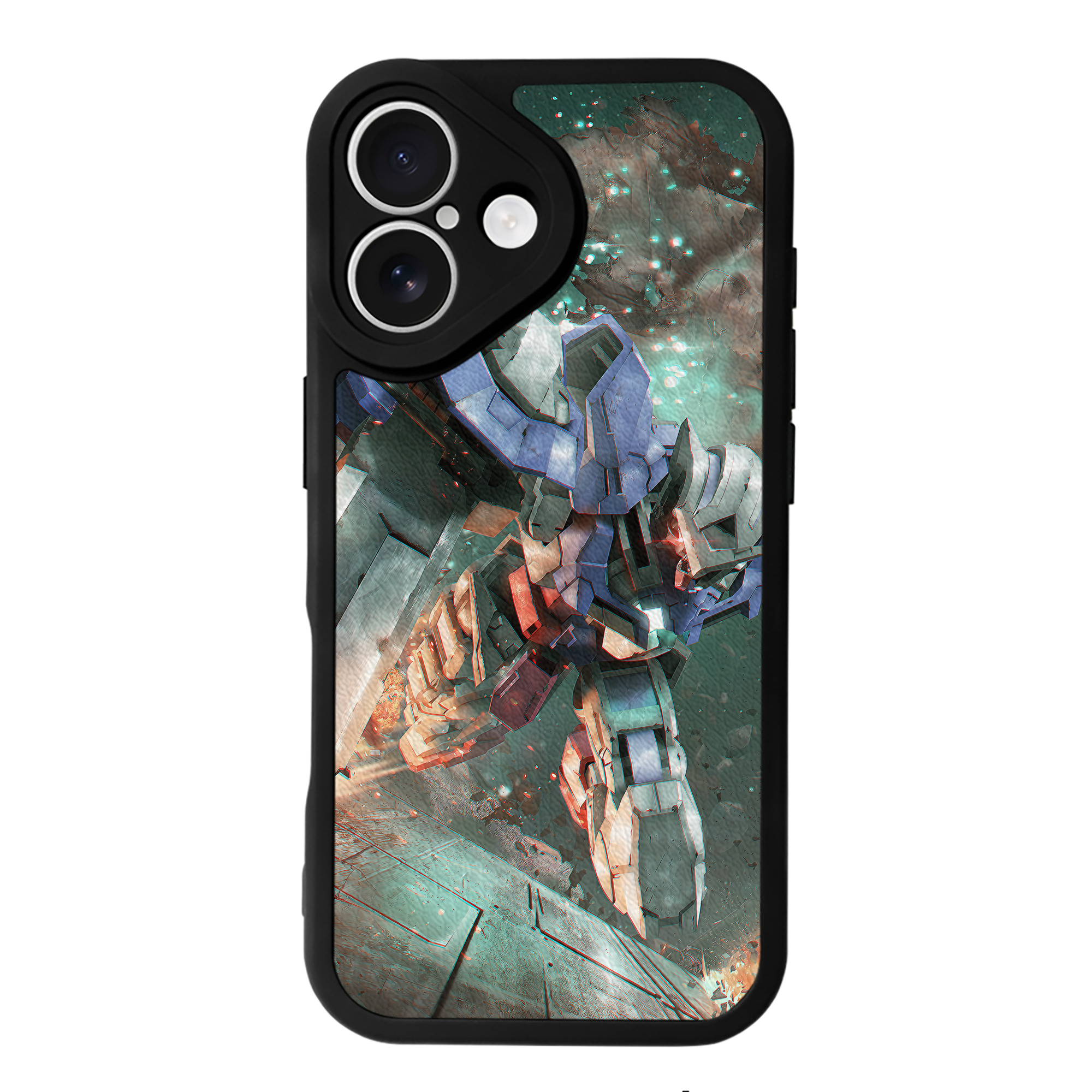 （画像用） 機動戦士ガンダム Mobile Suit Gundam 【iPhone 16シリーズ対応】シリコンスマホケース（レザー調） 材質：シリコン
